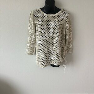Ruby Rd. White Knit Top